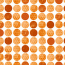Smarty Cats by Maria Carluccio Dots Orange Geometric Fabric by the yard