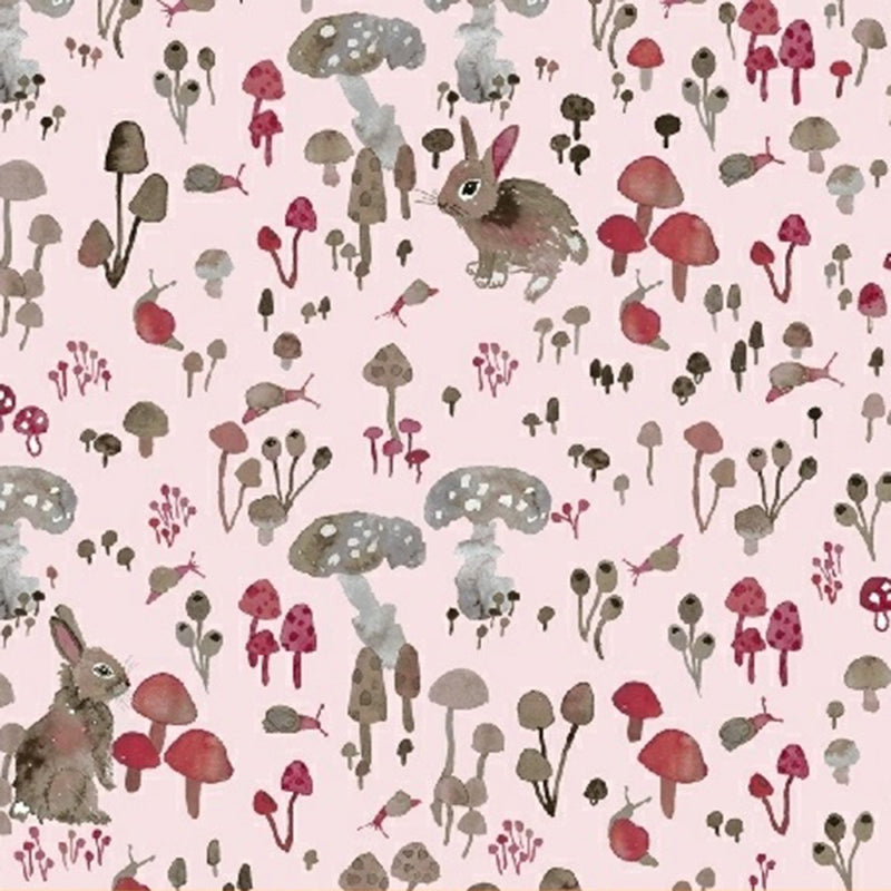 Enchanted Forest Bunnies Fabric by the yard