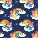 Disney Care Bears Rainbow in White Fabric by the yard