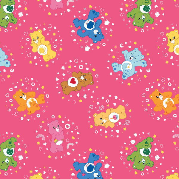 Disney Care Bears Belly Badge Fabric by the yard