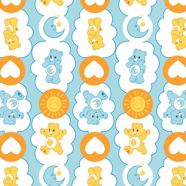 Disney Care Bears FunShine and Bedtime Bears Fabric by the yard