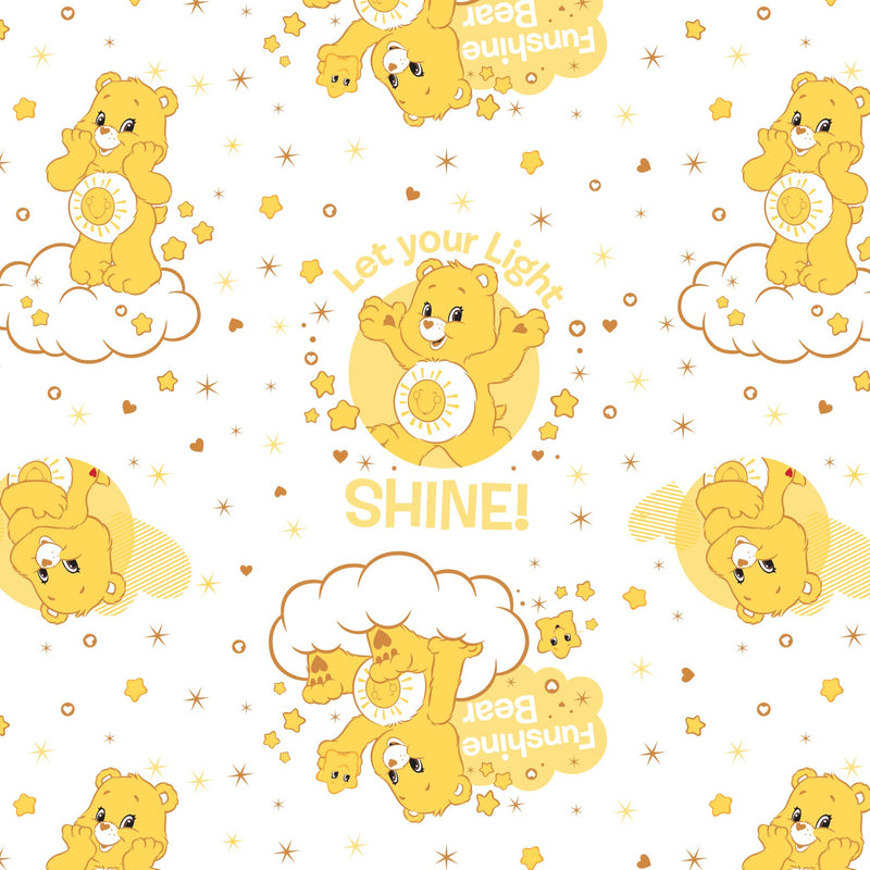 Disney Care Bears Funshine Bear Fabric by the yard