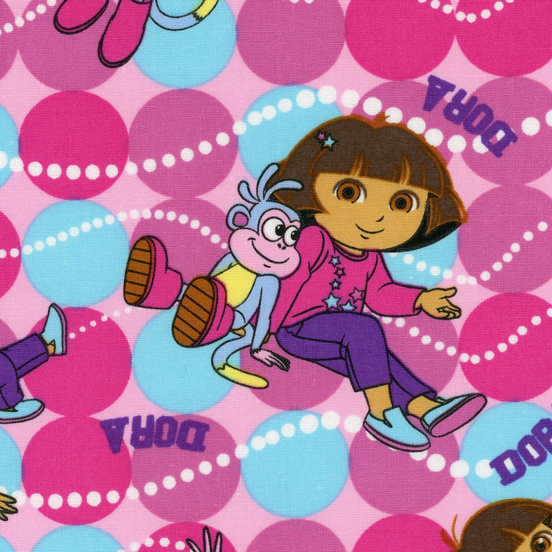 Dora Explorer Best Friends Fabric by the yard