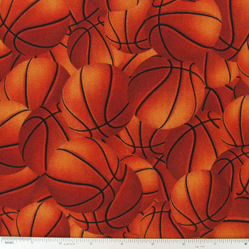 Basketballs Sports Fabric by the yard