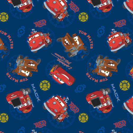Disney Pixar Cars Allover Fabric by the yard