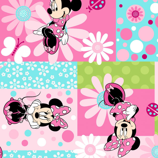Disney Minnie Mouse Patch Fabric by the yard