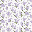 Lilacs in Bloom Lavender Floral Lilac Fabric by the yard