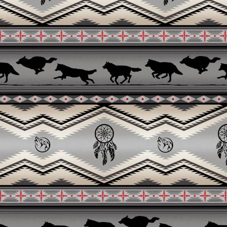 Tucson Aztec Wolves Fabric by the yard