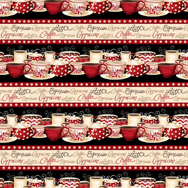 Morning Coffee Marshmallow Fabric by the yard