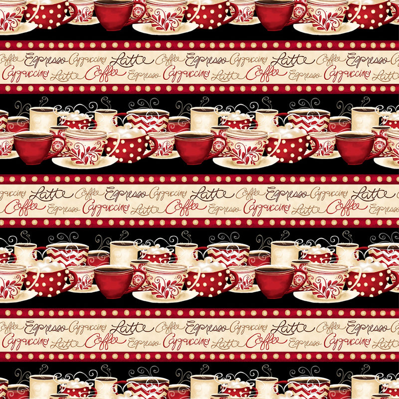 Morning Coffee Marshmallow Fabric by the yard