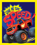 Nickelodeon Blaze Give Me Some Speed Panel approx. 36in x 44in Fabric by the panel