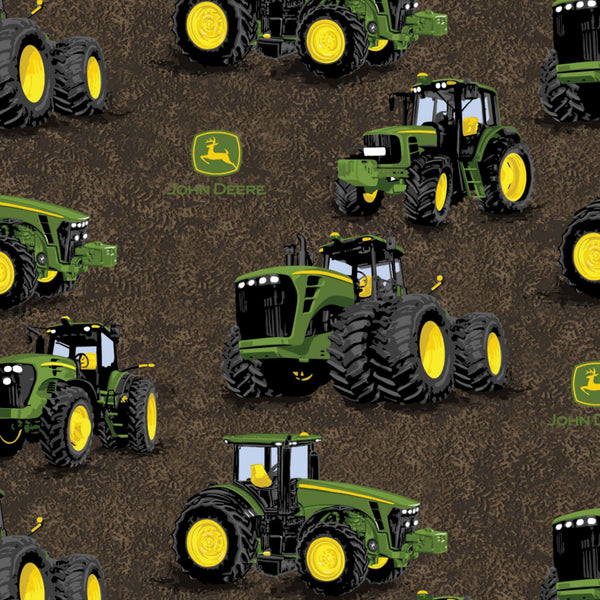 John Deere Tractor Proven Power Fabric by the yard