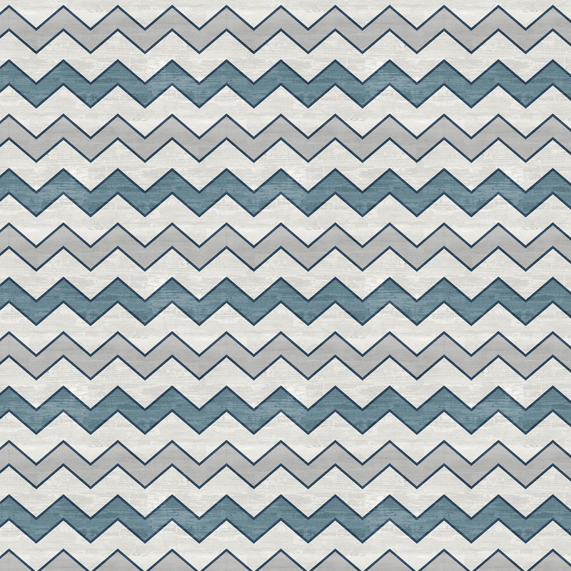 A Day at the Lake Rick Rack Chevron Zig Zag Geometric Fabric by the yard