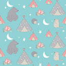 Camp Wee One Campsite Fabric by the yard