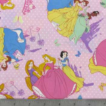Disney Multi Princess Packed Fabric by the yard