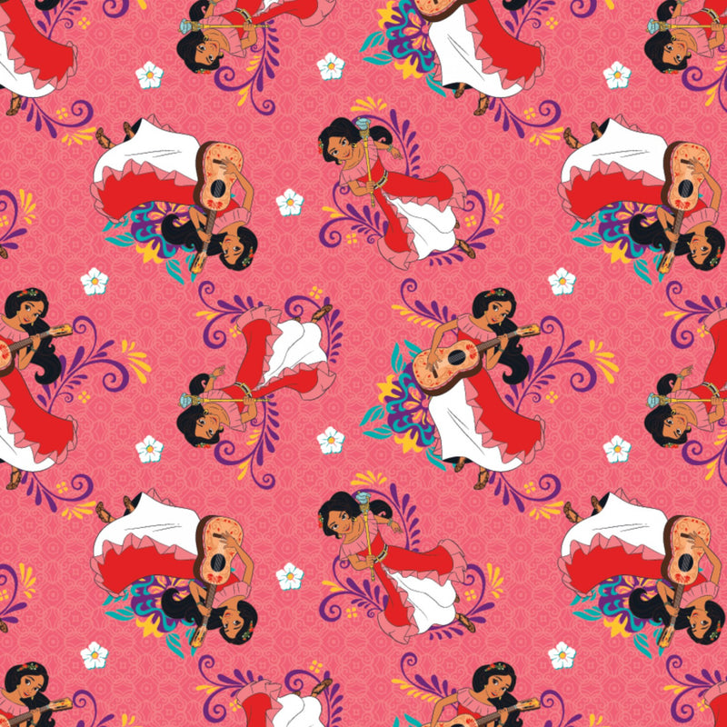 Disney Princess Elena Avalor Make Your Own Magic Allover Fabric by the yard