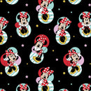 Disney Minnie Mouse Badges Fabric by the yard
