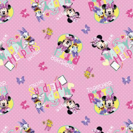 Disney Minnie Mouse and Daisy Happy Helpers on Call Fabric by the yard