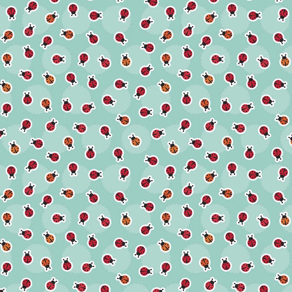 Lady Bugs Floral Ladybug Fabric by the yard