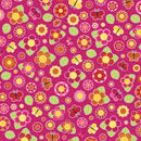 Tossed Flowers Butterflies Floral Butterfly Fabric by the yard
