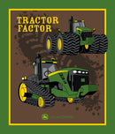 John Deere Tractor Factor Panel approx. 36in x 44in Fabric by the panel