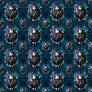 Marvel Avengers Black Panther Head Toss Fabric by the yard