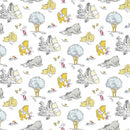 Disney Winnie The Pooh Togetherish Sort of Day Fabric by the yard