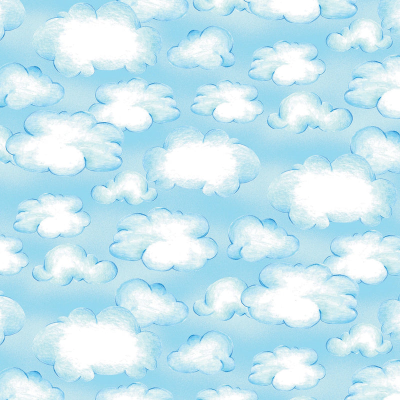 Ready for Takeoff Clouds Fabric by the yard