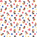 Disney Mickey Mouse Oh Boy Fabric by the yard