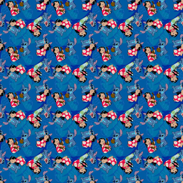 Disney Lilo and Stitch Friends Forever Fabric by the yard