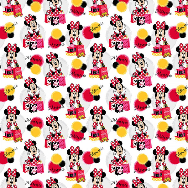 Disney Minnie Mouse Shops Fabric by the yard