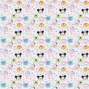 Disney Characters I love My Friends Fabric by the yard