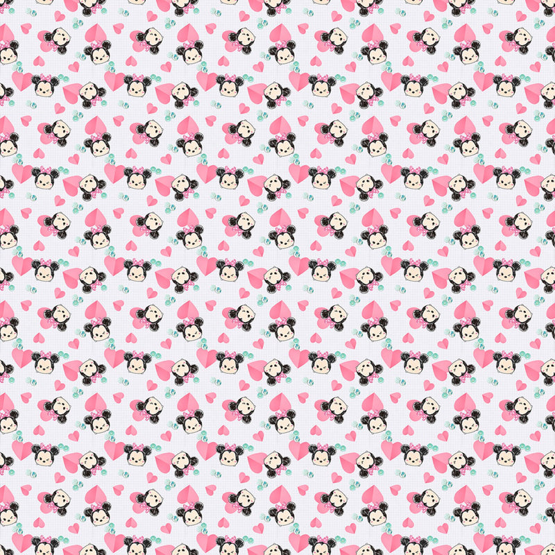 Disney Minnie Mouse Hearts Fabric by the yard