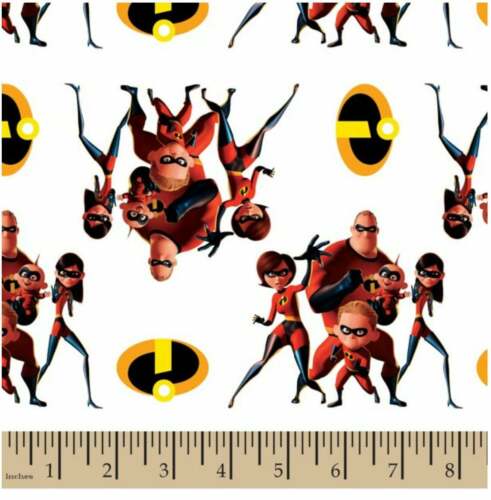 Incredibles Pixar Action Fabric by the yard