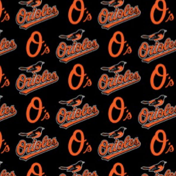 MLB Cotton Baltimore Orioles Fabric by the yard