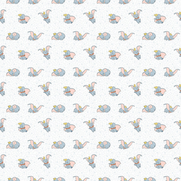 Disney Dumbo Elephant Many Faces Fabric by the yard