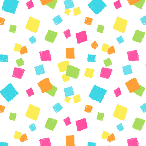 Hop to it! Cubes Geometric Fabric by the yard