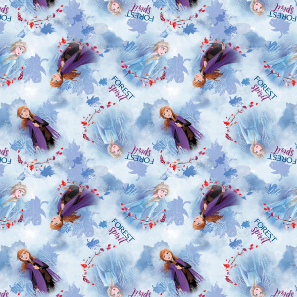 Disney Frozen Elsa and Anna Toss Fabric by the yard