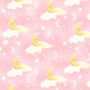 One Sheep, Two Sheep Clouds Stars Moon Fabric by the yard