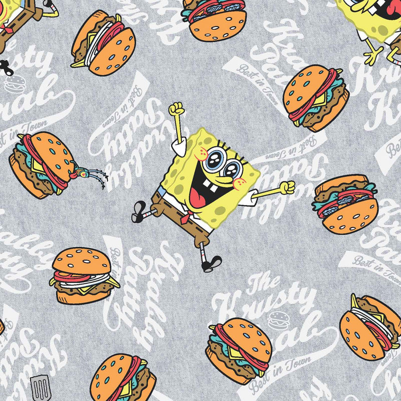 Nickelodeon Sponge Bob Spongebob Krabby Patties Fabric by the yard