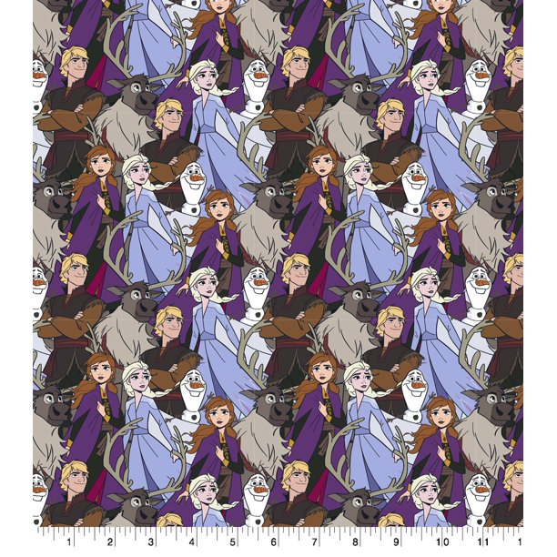 Disney Frozen 2 Friends Forever Fabric by the yard
