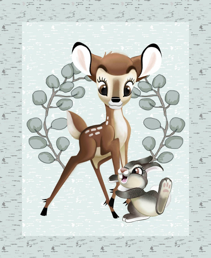 Disney Bambi Thumper Panel approx. 36in x 44in Fabric by the panel