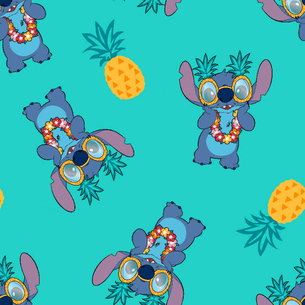 Disney Lilo and Stitch Pineapple Fabric by the yard