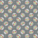 Disney Star Wars Child Toss On Denim Yoda Fabric by the yard