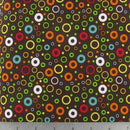Bubble Dot Brown Fabric by the yard