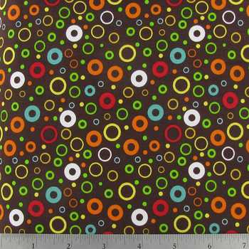 Bubble Dot Brown Fabric by the yard