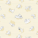 Disney 101 Dalmatians Stripes and Clouds Fabric by the yard