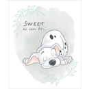 Disney Sentimental 101 Dalmatians Sweet As Can Be Panel approx. 36in x 44in Fabric by the panel
