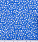 Small Spaced Floral Daisy Flower Amethyst Fabric by the yard