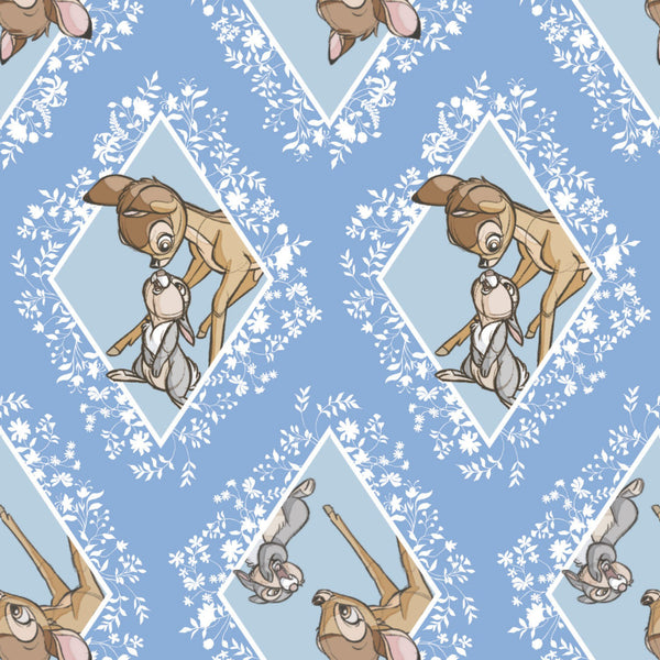 Disney Bambi Thumper Diamonds Fabric by the yard